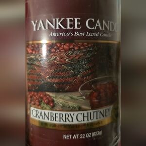 22 Oz 2 Wick Yankee Candle Crannberry Chutney Scent